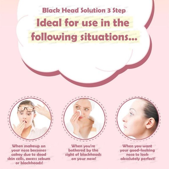Elizavecca - Black Head Solution 3 Step Kit Nose Pore Strips 6 Packs - Picture 8 of 10